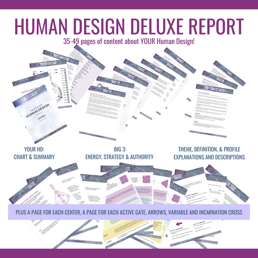 Human Design Deluxe Report - Personalized